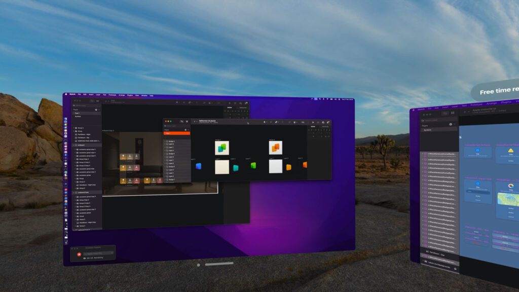 Vision Pro's Multimonitor Setup with Splitscreen